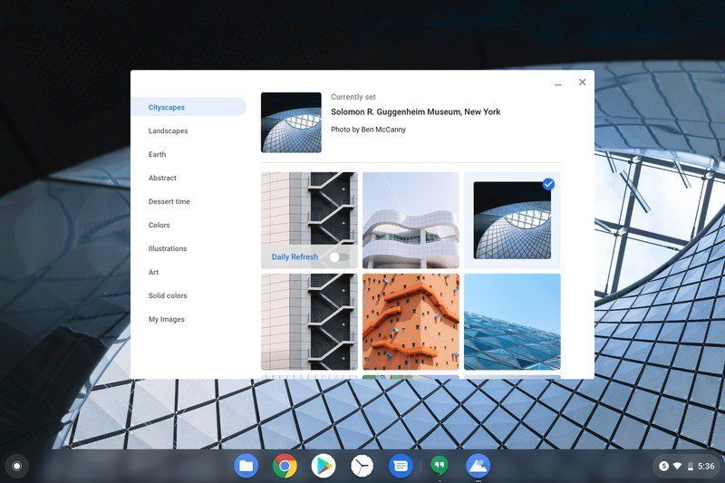 how to change gmail wallpaper on chromebook
