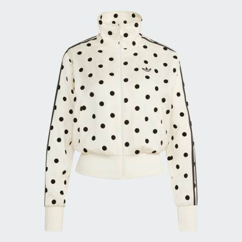 Satin Polka Dots Tt Track Top