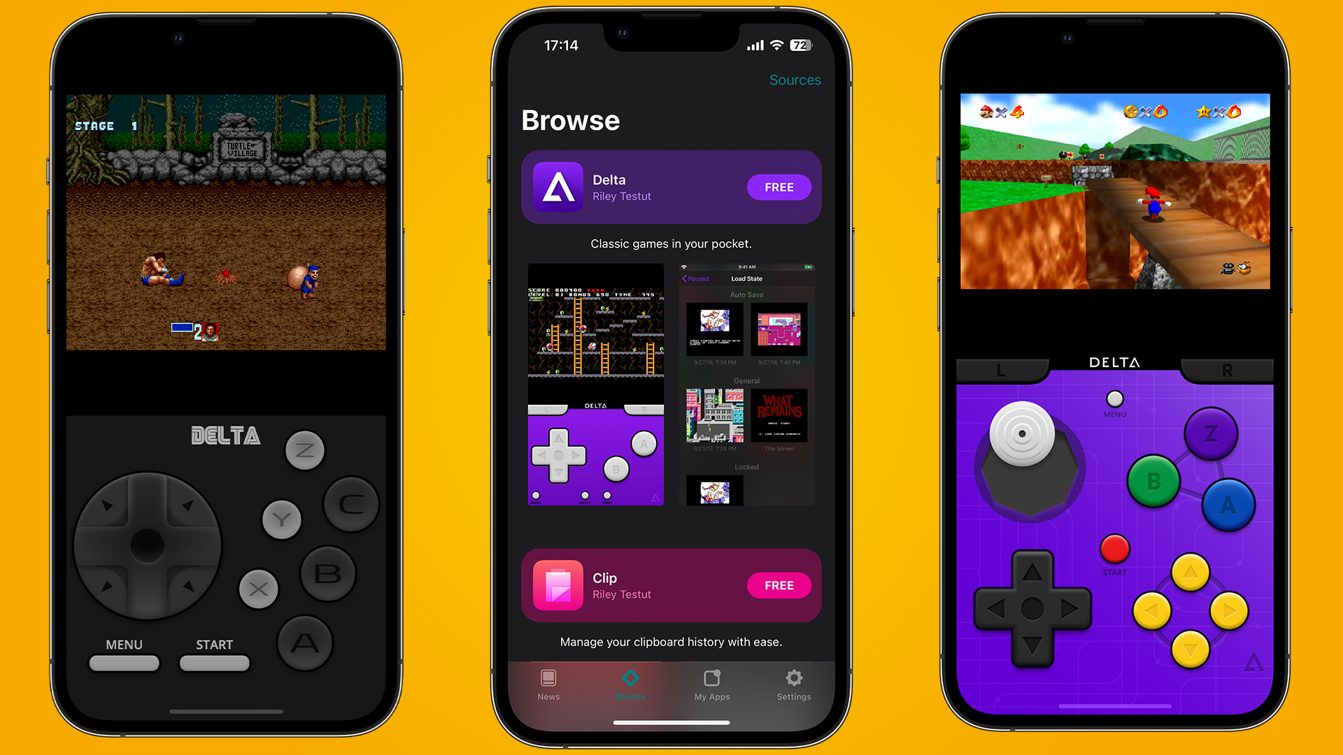 GitHub - rileytestut/Delta: Delta is an all-in-one classic video game  emulator for non-jailbroken iOS devices.