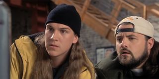 Jay and Silent Bob being introduced to the internet and movies sites