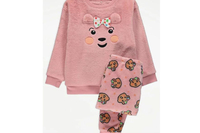 2. Children In Need Blush Pink Fleece Pyjamas - view at ASDA.