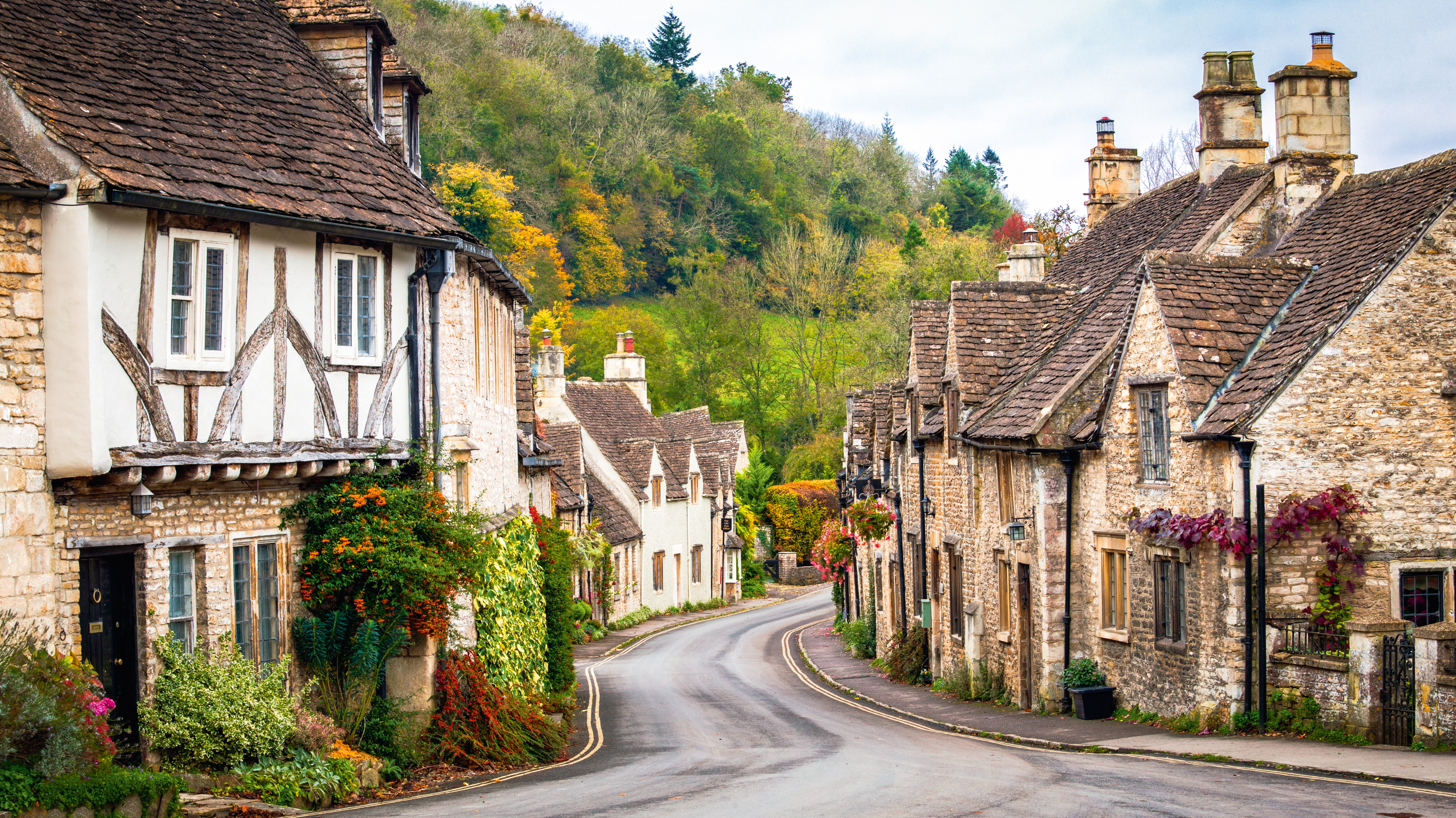 Castle Combe in the Fall, Wiltshire, England