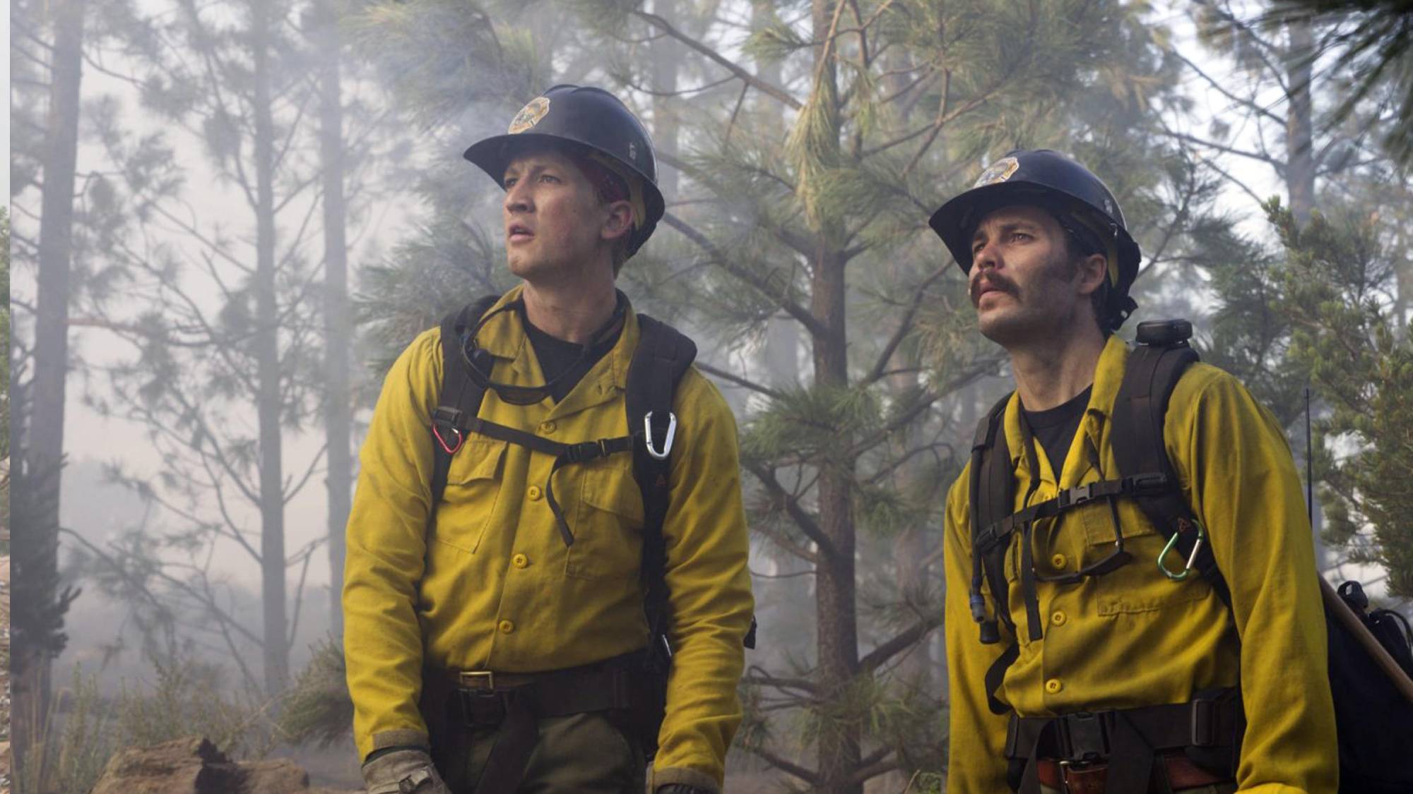 (L-R) Miles Teller as Brendan McDonough and Alex Russell as Andrew Ashcraft in &quot;Only the Brave&quot;