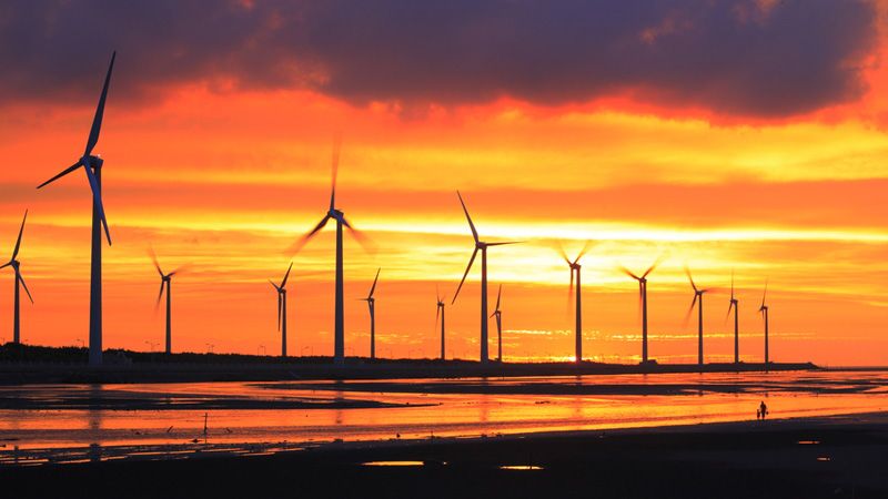 wind turbines