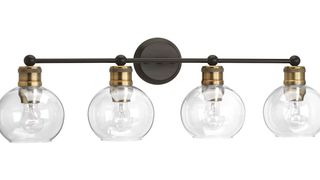 four vanity light fixture in bronze