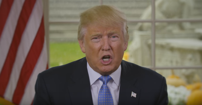 President-elect Donald Trump released a Thanksgiving video message Wednesday.