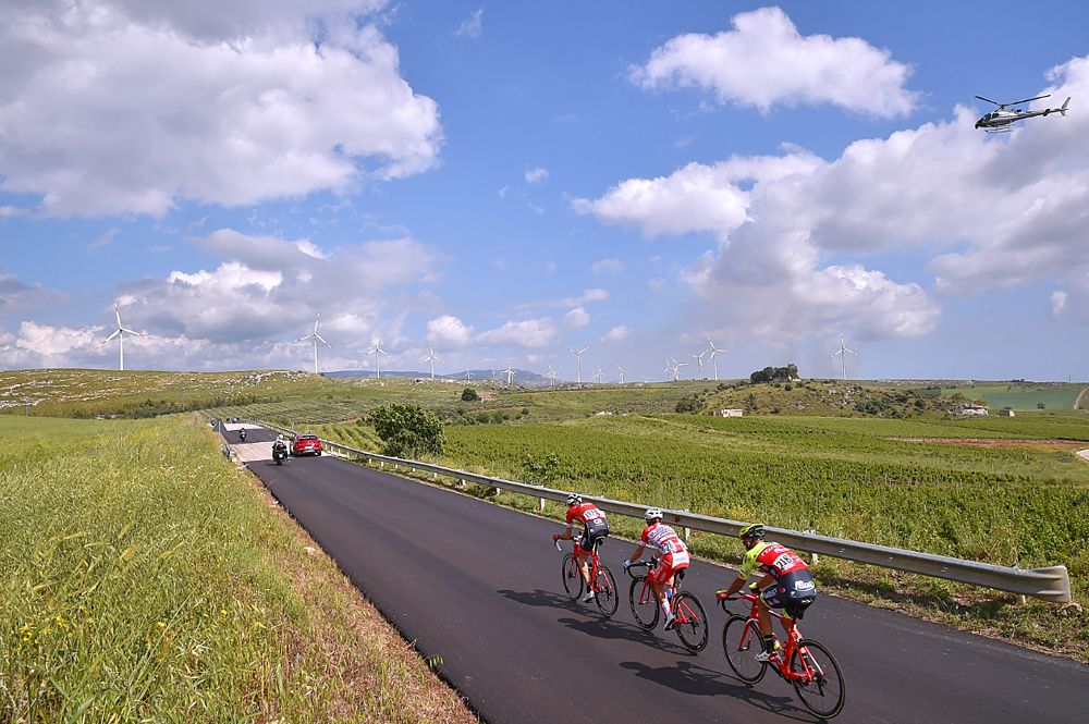 The day's breakaway during stage 5 at the Giro d'Italia