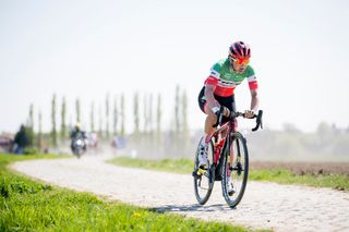  Elisa Longo Borghini (Trek-Segafredo) pictured in action during the second edition of Paris-Roubaix