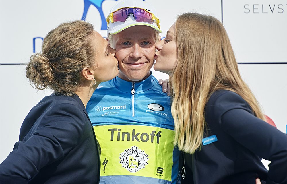 Michael Valgren (Tinkoff) in the race lead in Tour of Denmark