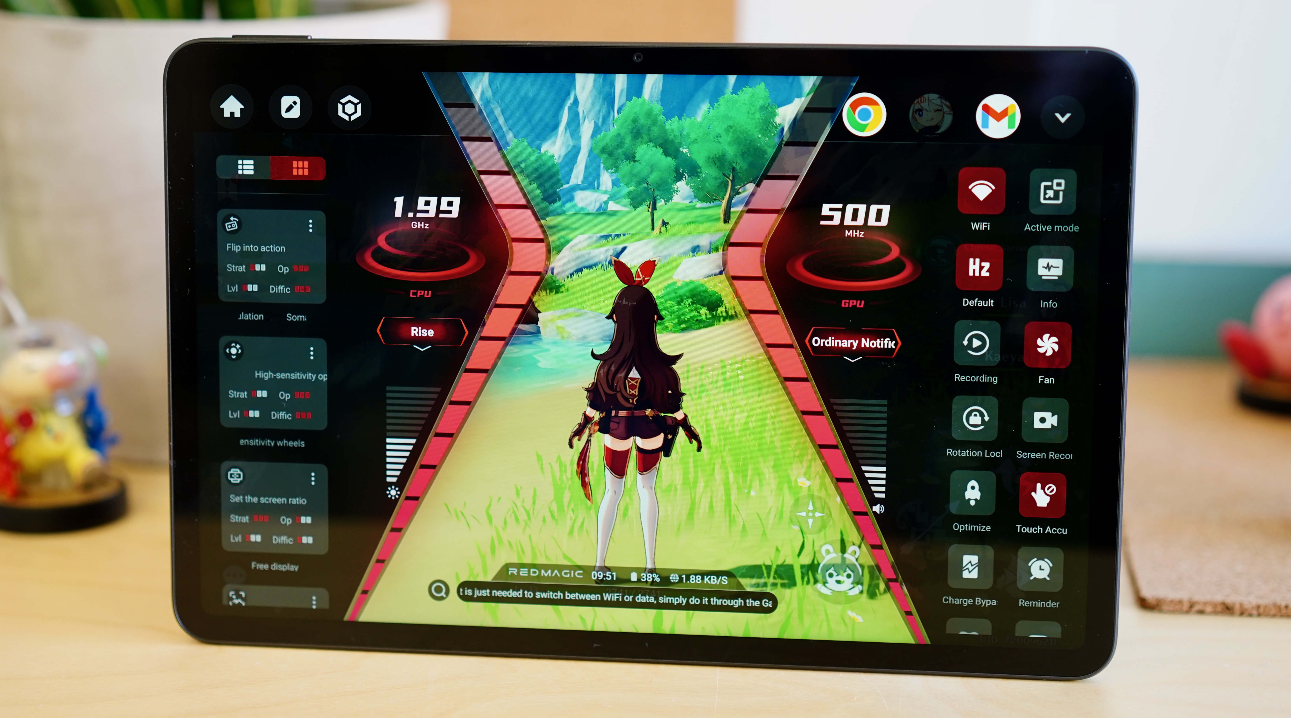 The Nubia Red Magic Nova Tablet positioned on a table