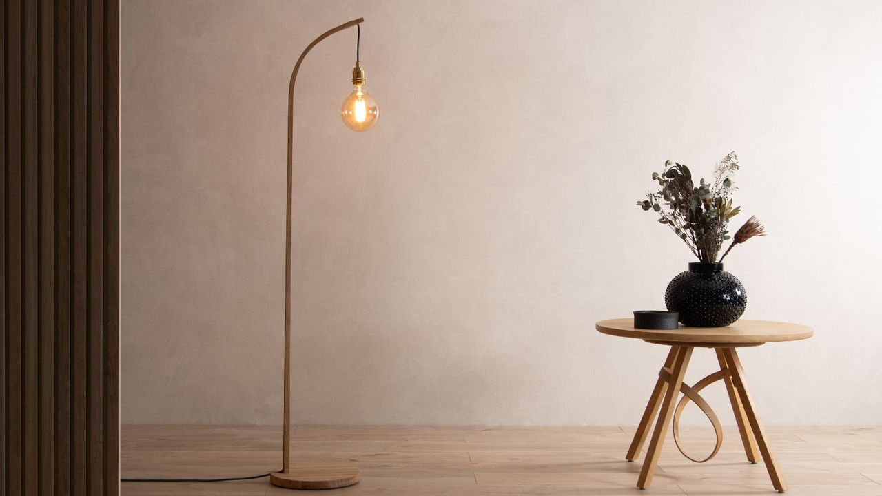 lamp and table