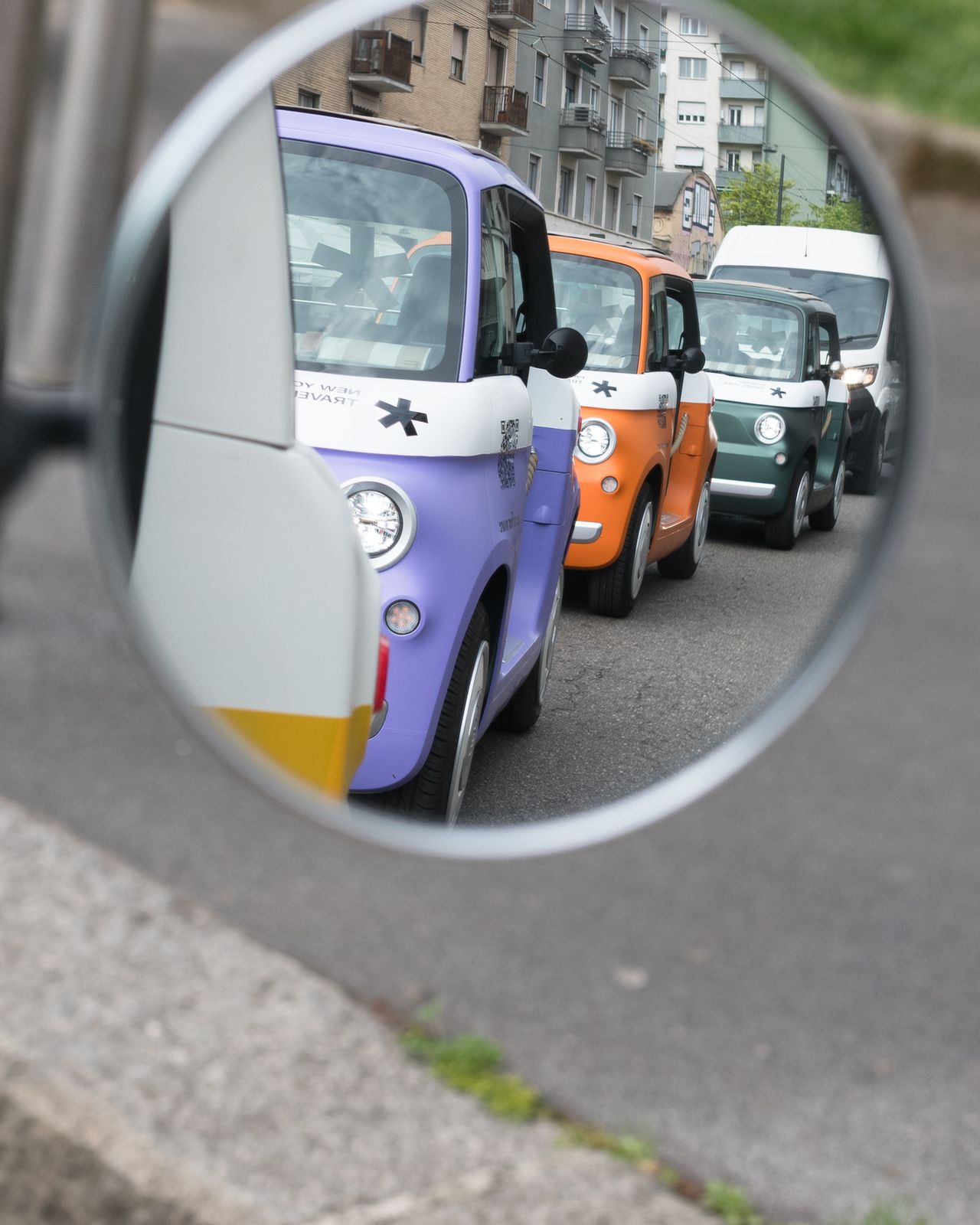 Fiat Topolinos in Milan for Wallpaper* Travel Guides launch