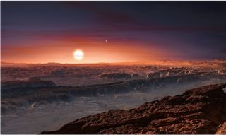 Proxima B exoplanet art