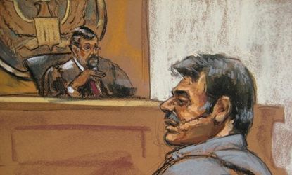  A courtroom sketch of Manssor Arbabsiar, one of the men arrested in connection with an alleged Iranian plot to assassinate the Saudi ambassador on American soil.