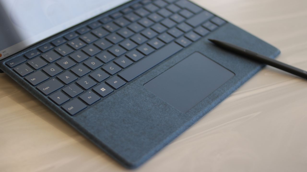 The Microsoft Surface Pro's detachable keyboard