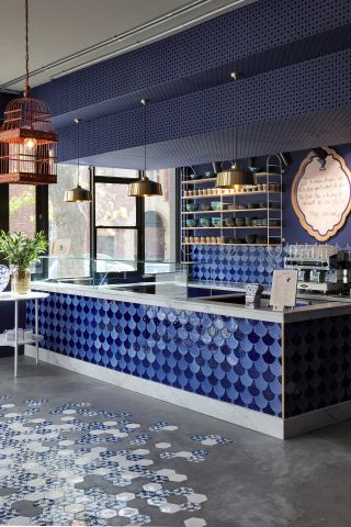 The open-plan kitchen at Swan Café, Cape Town, South Africa