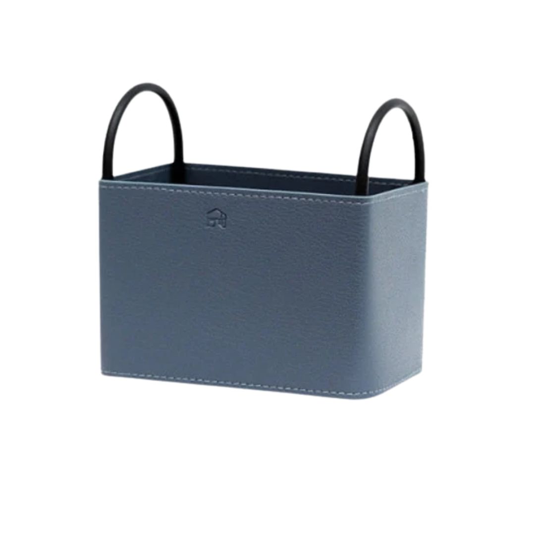 Veverra, Oslo Leather Storage Basket