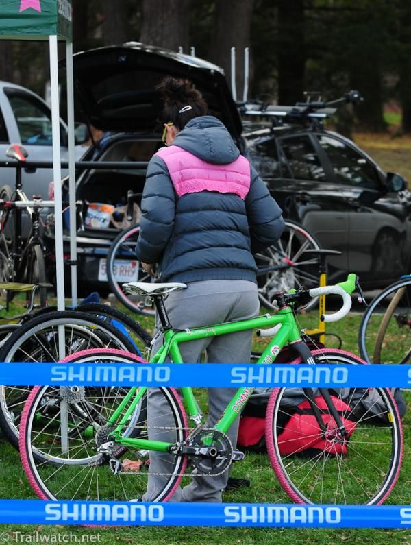 Pink tires seemed to be all the rage today