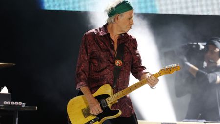 Keith Richards performs onstage during 'STONES TOUR '24 HACKNEY DIAMONDS' at Met Life Stadium on May 23, 2024 in East Rutherford, New Jersey