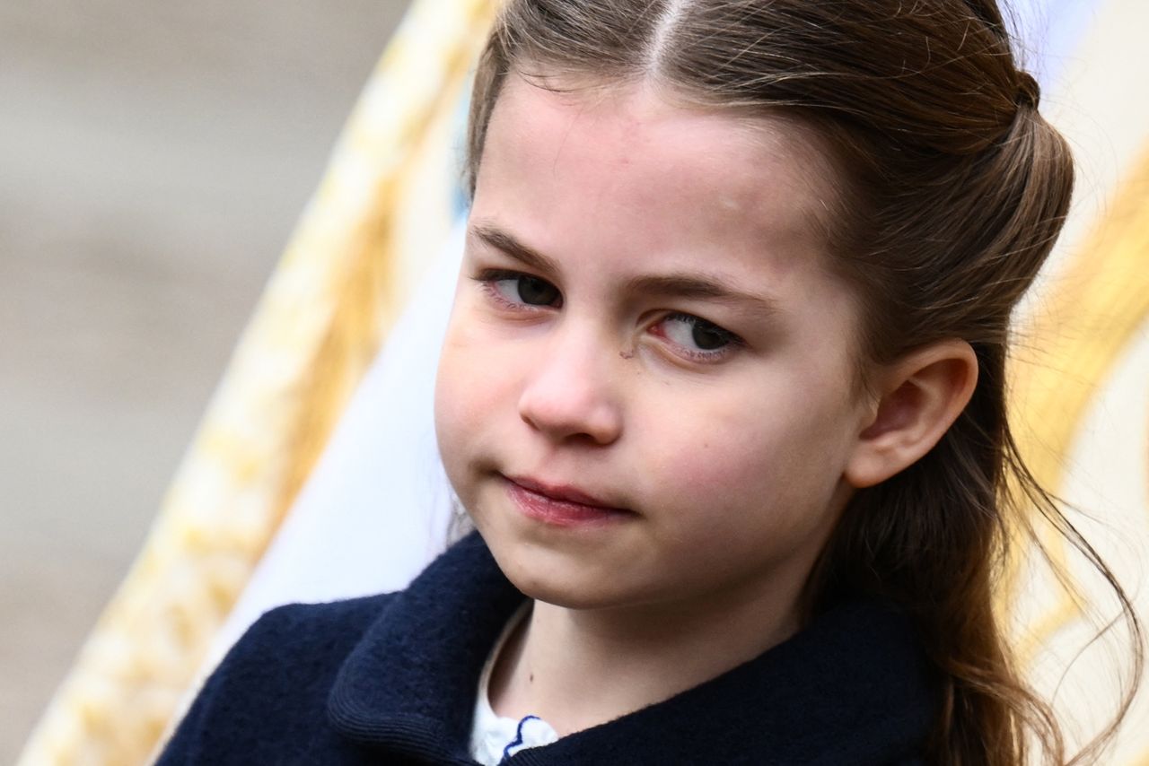 Princess Beatrice Princess Charlotte - Britain&#039;s Princess Charlotte of Cambridge leaves after attending a Service of Thanksgiving for Britain&#039;s Prince Philip, Duke of Edinburgh, at Westminster Abbey in central London on March 29, 2022. - A thanksgiving service will take place on Tuesday for Queen Elizabeth II&#039;s late husband, Prince Philip, nearly a year after his death and funeral held under coronavirus restrictions. Philip, who was married to the queen for 73 years, died on April 9 last year aged 99, following a month-long stay in hospital with a heart complaint. (Photo by Daniel LEAL / AFP) (Photo by DANIEL LEAL/AFP via Getty Images)