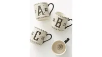7. Tiled Margot Monogram Mug: View at Anthropologie