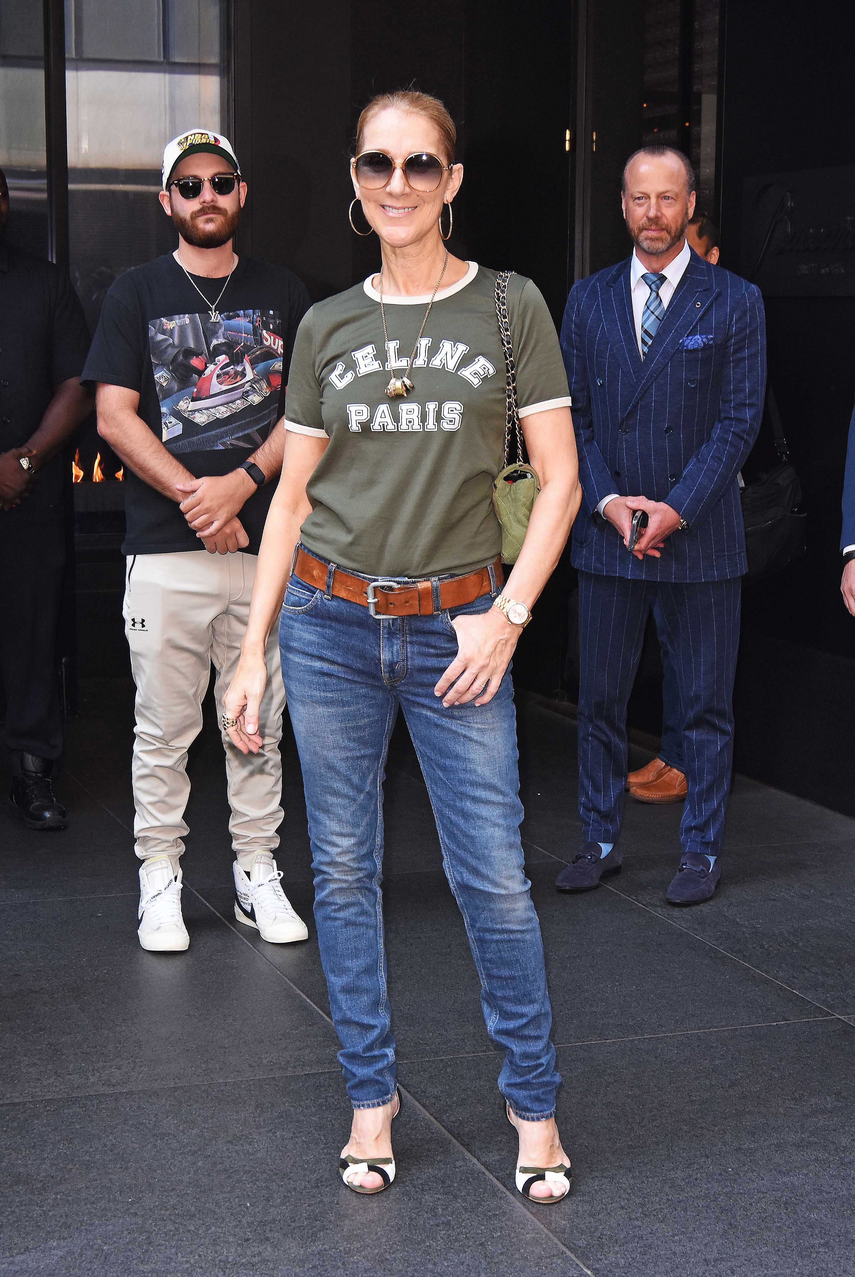 Celine Dion wore a Celine raglan tee with jeans back in 2024