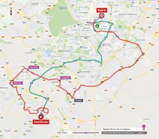 2019 Vuelta a Espana Stage 21 - Map