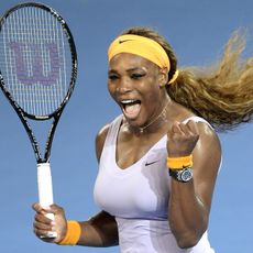 Serena Williams Celebrating