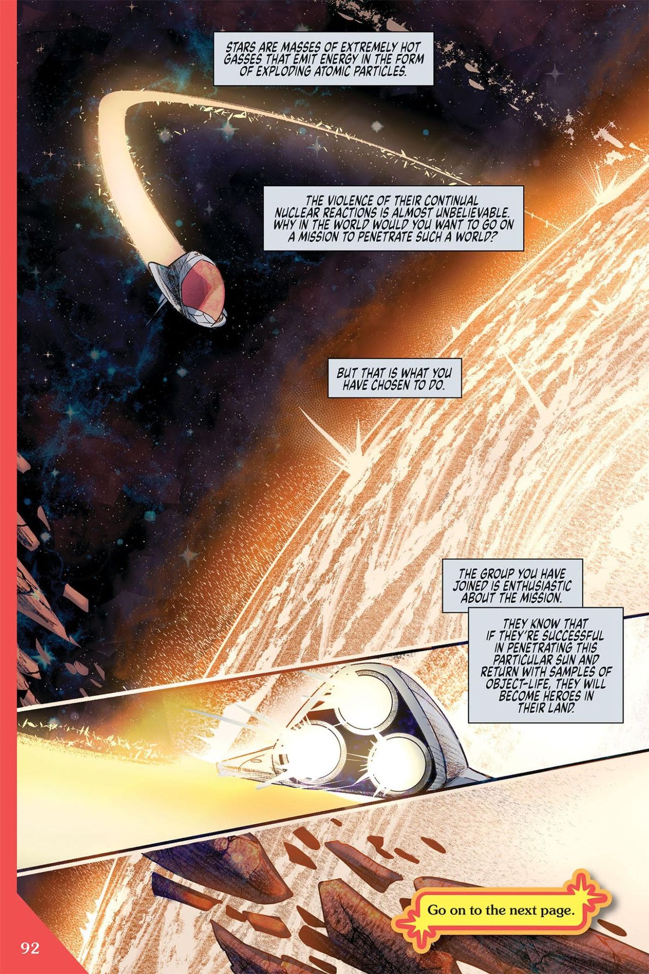 a sci-fi comic book page
