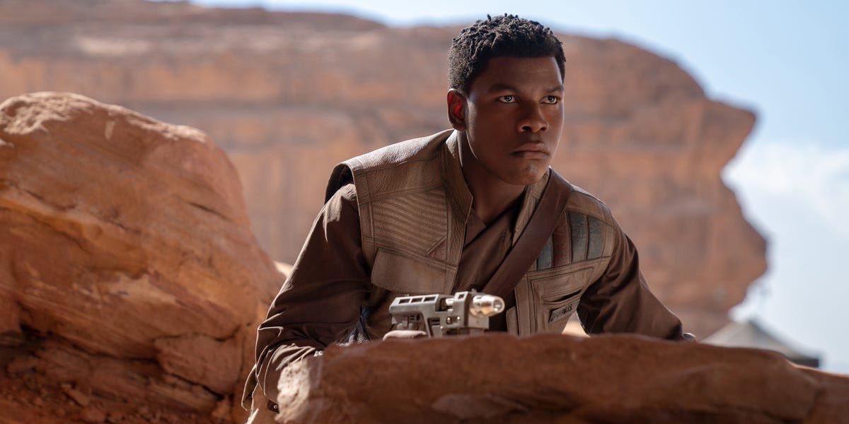 John Boyega as Finn in Star Wars: The Rise of Skywalker