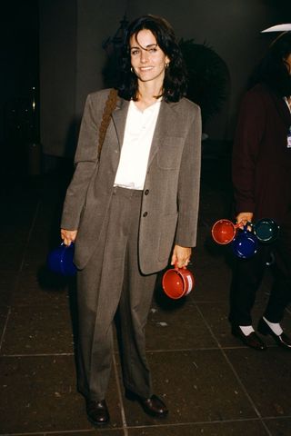 Courtney Cox's oversized suit co-ord