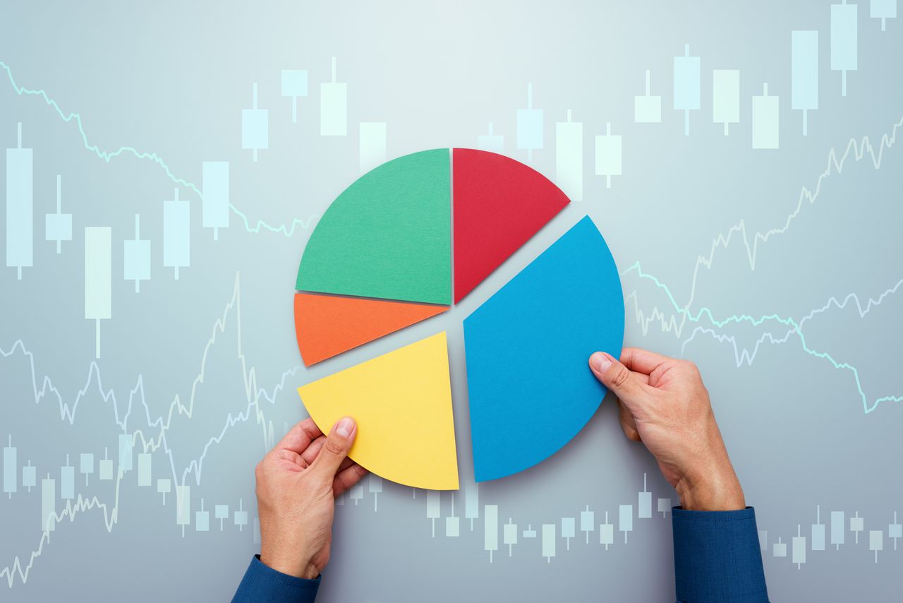 Strategy of diversified investment. - stock photo