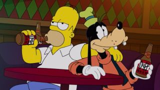 Homer and Goofy