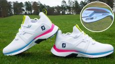 The FootJoy HyperFlex Carbon golf shoe and the Mizuno S23 Wedge