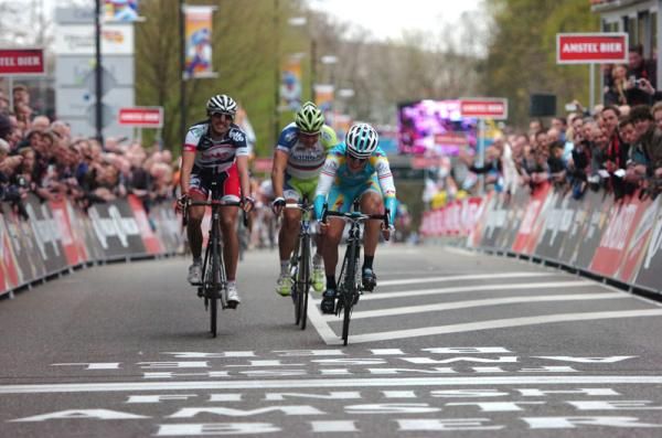 The sprint to decide the winner of the 2012 Amstel Gold Race
