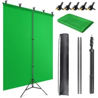 Jebutu green screen backdrop kit with stand