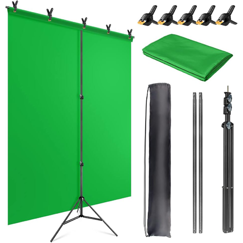 green screen backdrop kit with stand