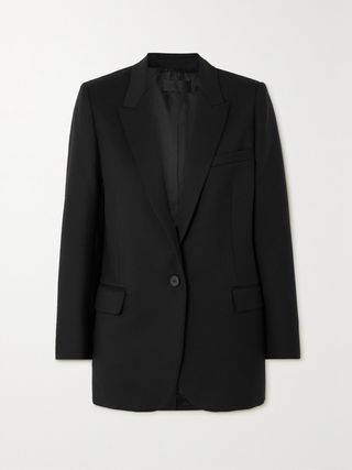 Diane Stretch-Wool Twill Blazer