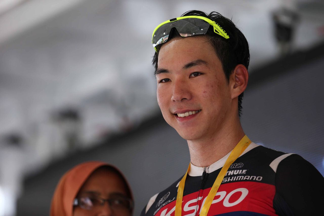 Seo Joon Yong on the podium