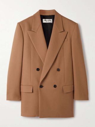 Double-Breasted Wool-Gabardine Blazer