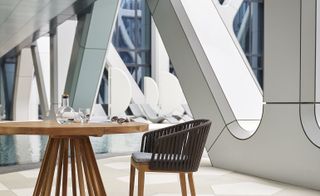 Alain Ducasse restaurant at Zaha Hadid Architects' Morpheus hotel, Macau, China