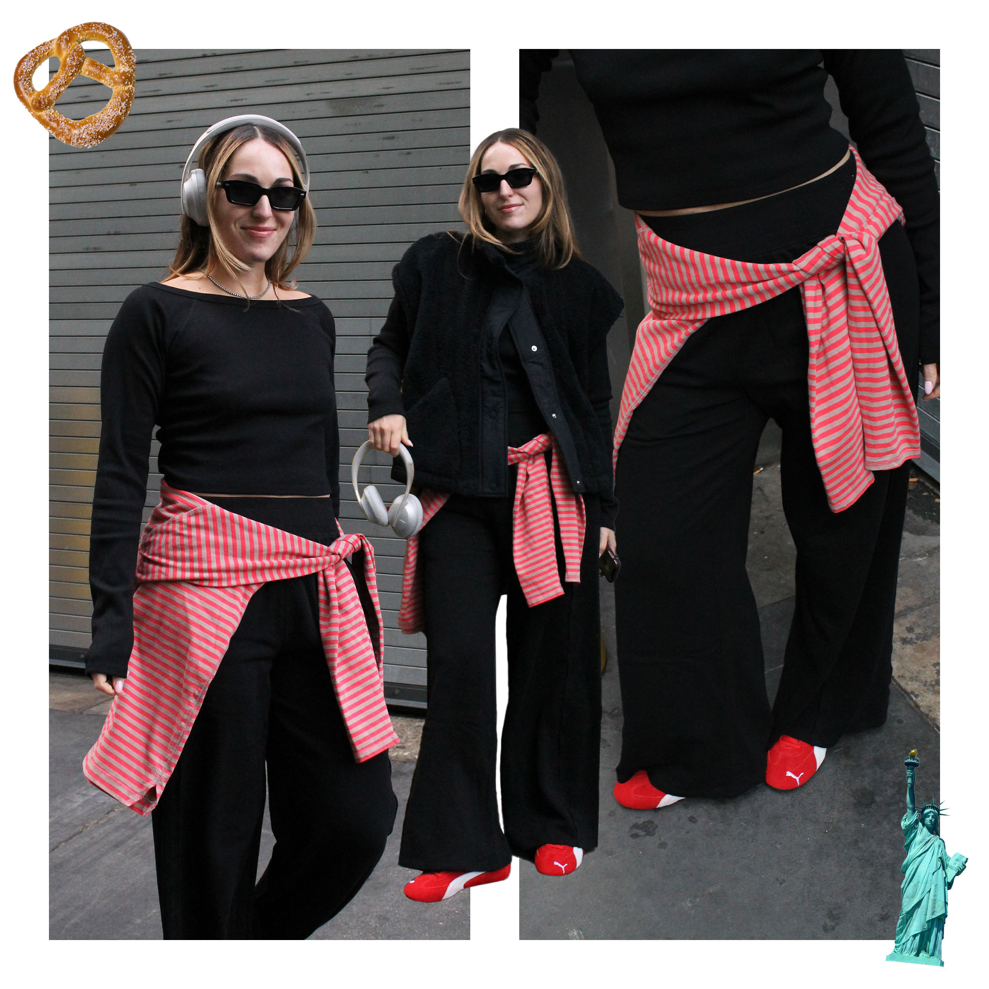 Editor Wearing FP Movement Outfit in NYC