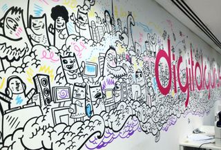 Digital gurus office mural