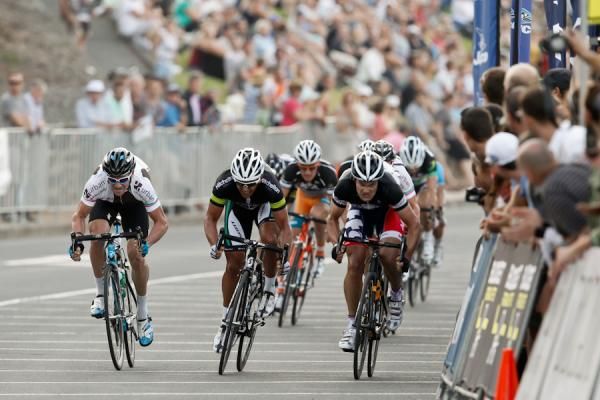 The sprint boiled down to three riders.