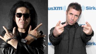 Gene Simmons of Kiss and Liam Gallagher of Oasis