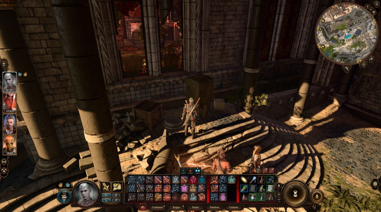 Rosymorn Monastery windows for breaking in