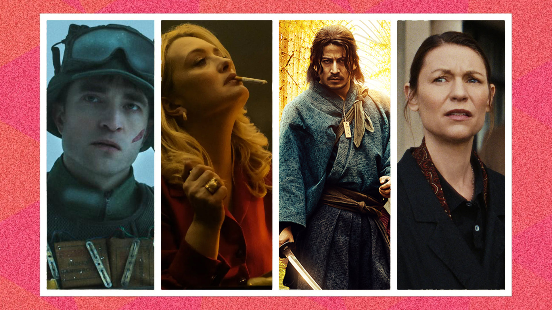 Four screegrabs from movies and TV shows. 