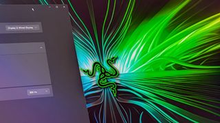 Razer Blade 18 (2024) display with 300Hz refresh rate settings