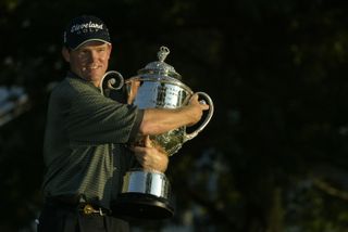 Micheel won the 2003 USPGA in style by almost holing his final approach