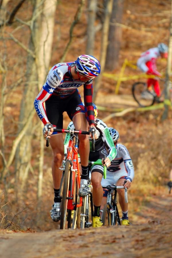Ryan Trebon (Kona-FSA) checks who's coming